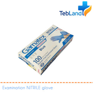 خرید دستکش نیتریل آبی گاماتکس | قیمت عمده و تکی | مقاوم، ضد حساسیت و بدون پودر