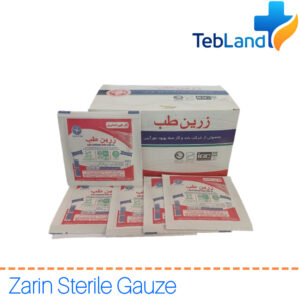 گاز استریل زرین با فناوری نانو الیاف - بسته‌بندی استریل سه‌لایه برای جذب حداکثری و جلوگیری از چسبیدن به زخم