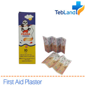 چسب زخم پاندا - بسته استریل چسب زخم پارچه‌ای تنفسی و ضدحساسیت با پد جاذب زینک اکساید