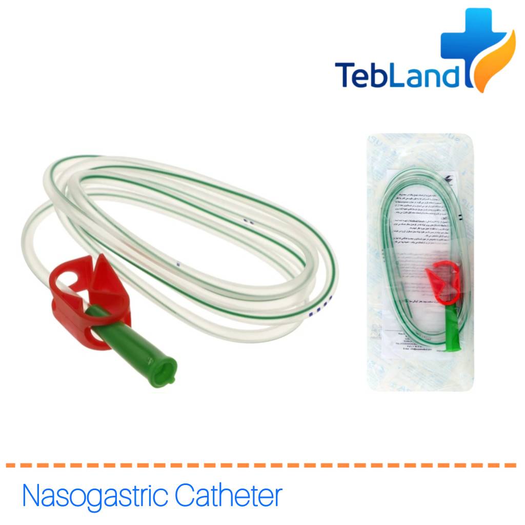 سوند معده سوپا در سایزهای 8 تا 18 فرانسوی با کد رنگی آبی، سیاه، سفید، سبز، نارنجی و قرمز - لوله نگا و لوان استریل یکبار مصرف - ساخت ایران توسط SUPA Medical